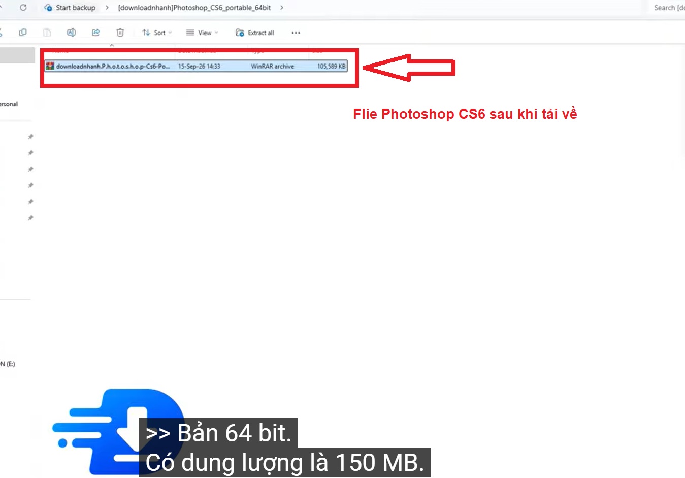 Giải nén Photoshop Cs6